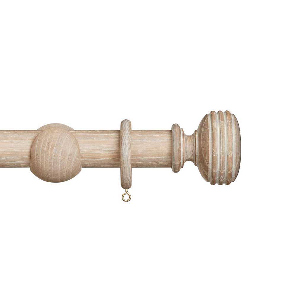 Hallis Eden Ellipse Curtain Pole Set in Oatmeal