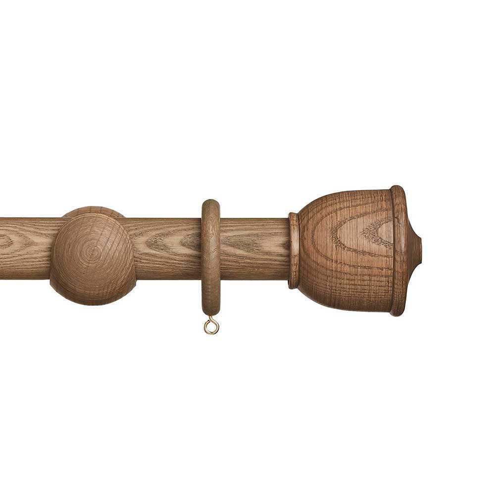 Hallis Eden Urn Curtain Pole Set in Sisal