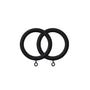 Jones Shore Curtain Pole Rings in Black