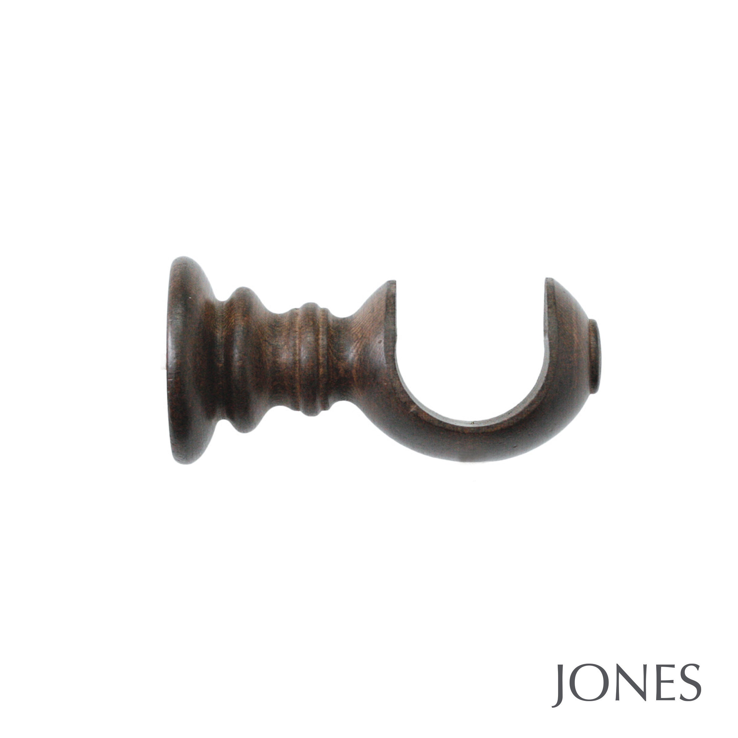 Jones Interiors Hardwick Urn Finial Curtain Pole Set in Oak