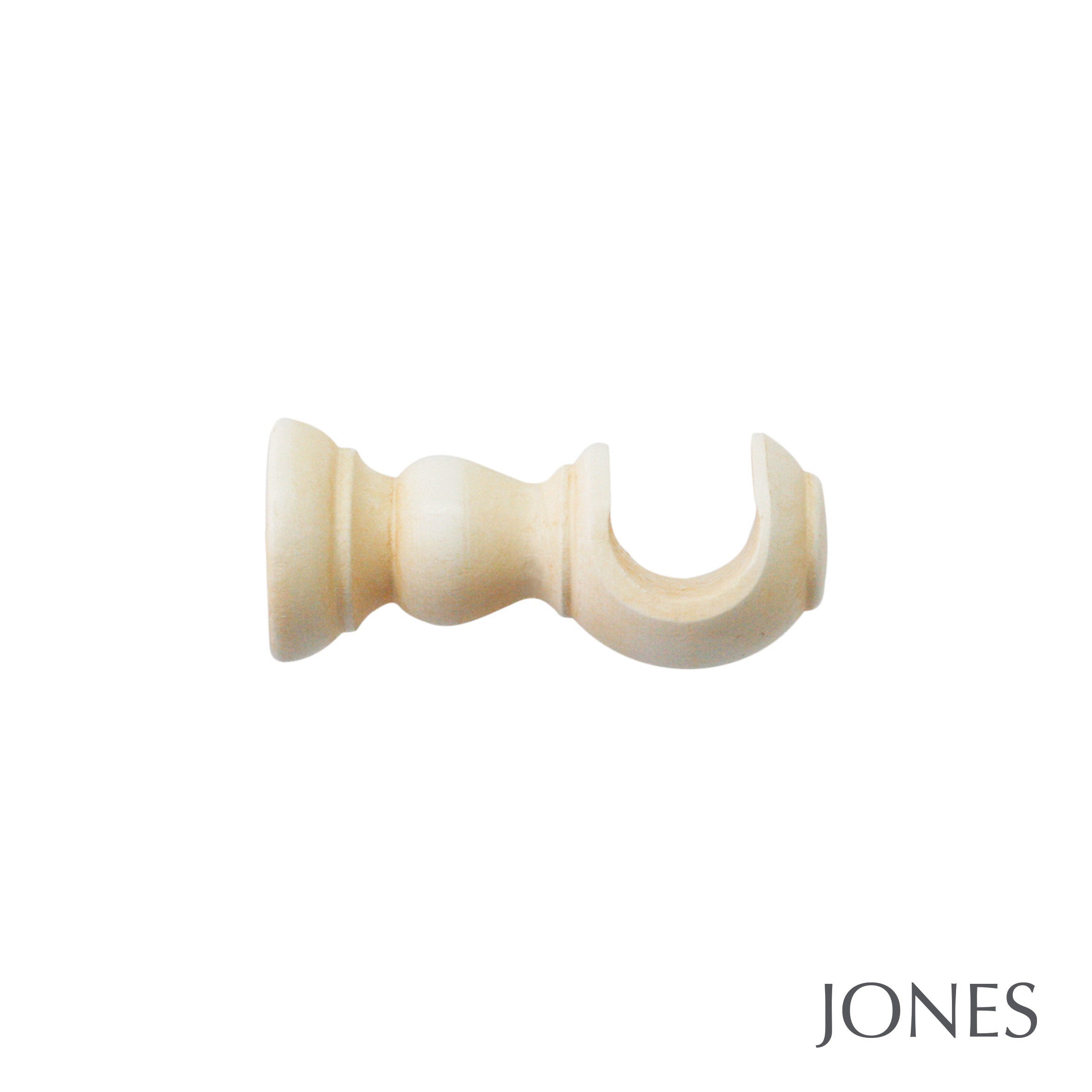 Jones Interiors Cathedral Ely Finial Curtain Pole Set in Ivory