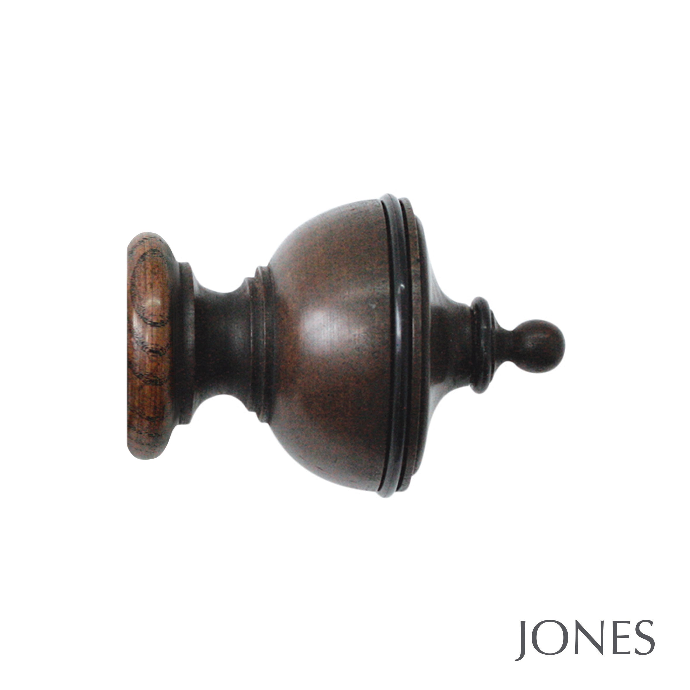 Jones Interiors Cathedral Exeter Finial Curtain Pole Set in Oak