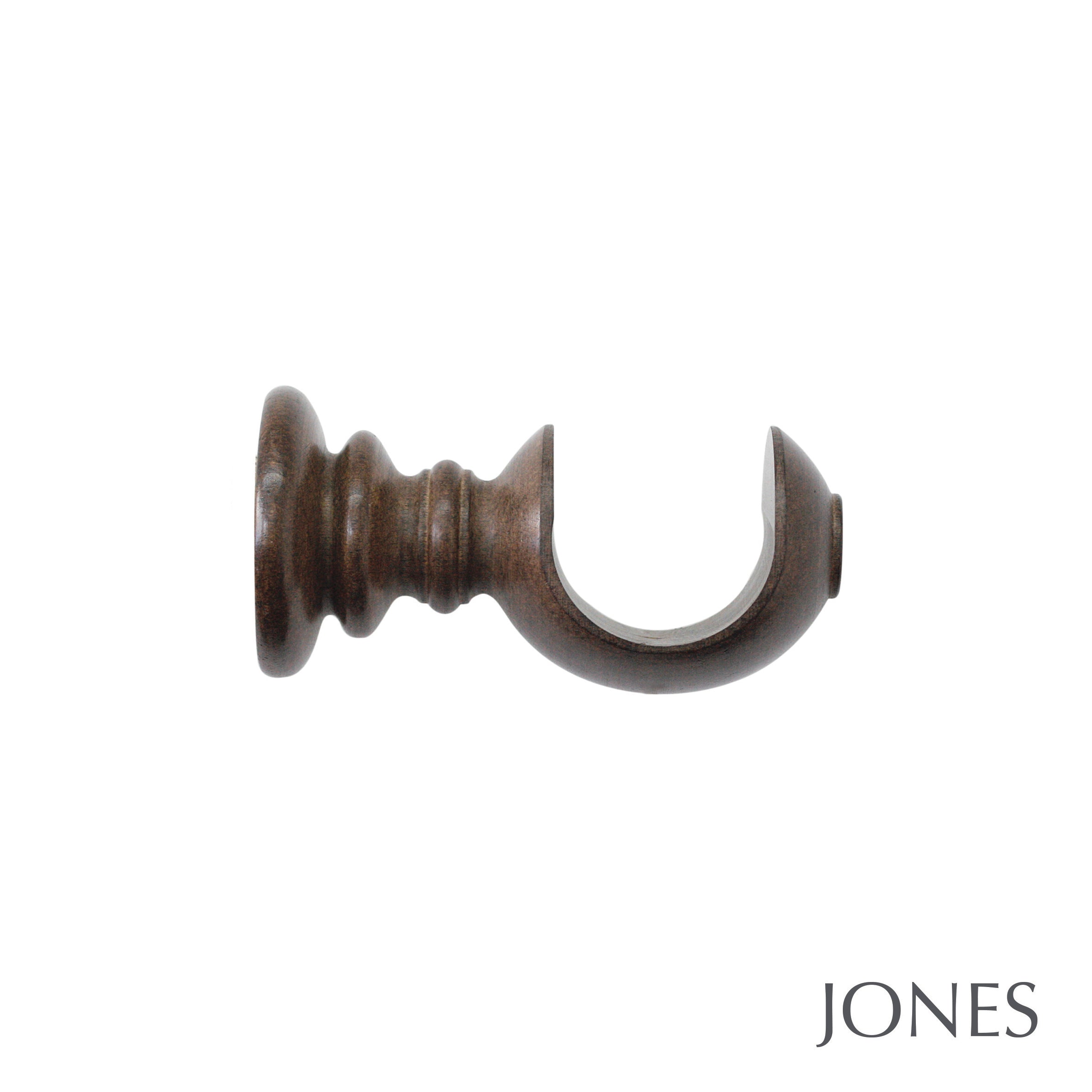 Jones Interiors Grande Acanthus Finial Curtain Pole Set in Oak