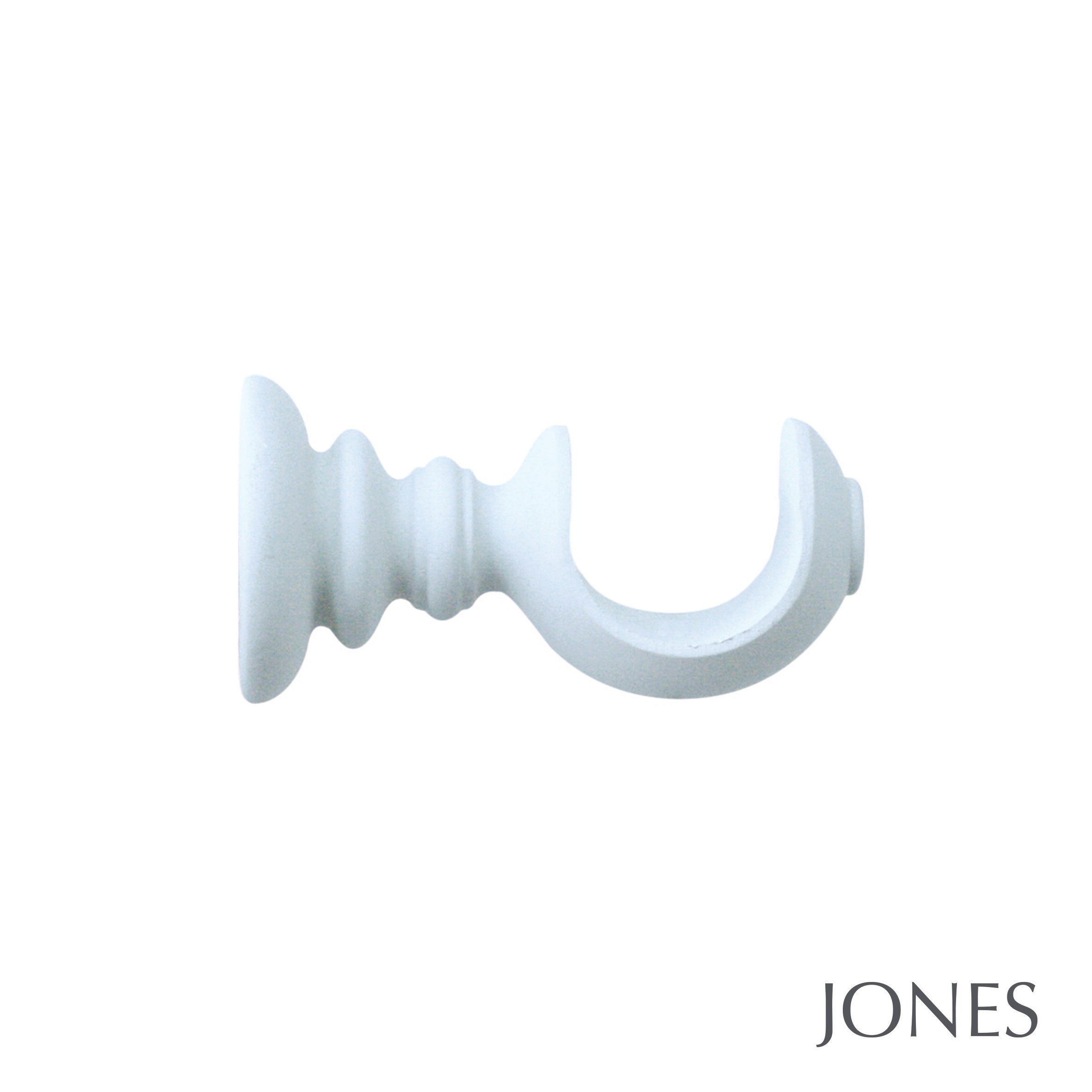 Jones Interiors Seychelles Fluted Urn Finial Curtain Pole Set in Mist