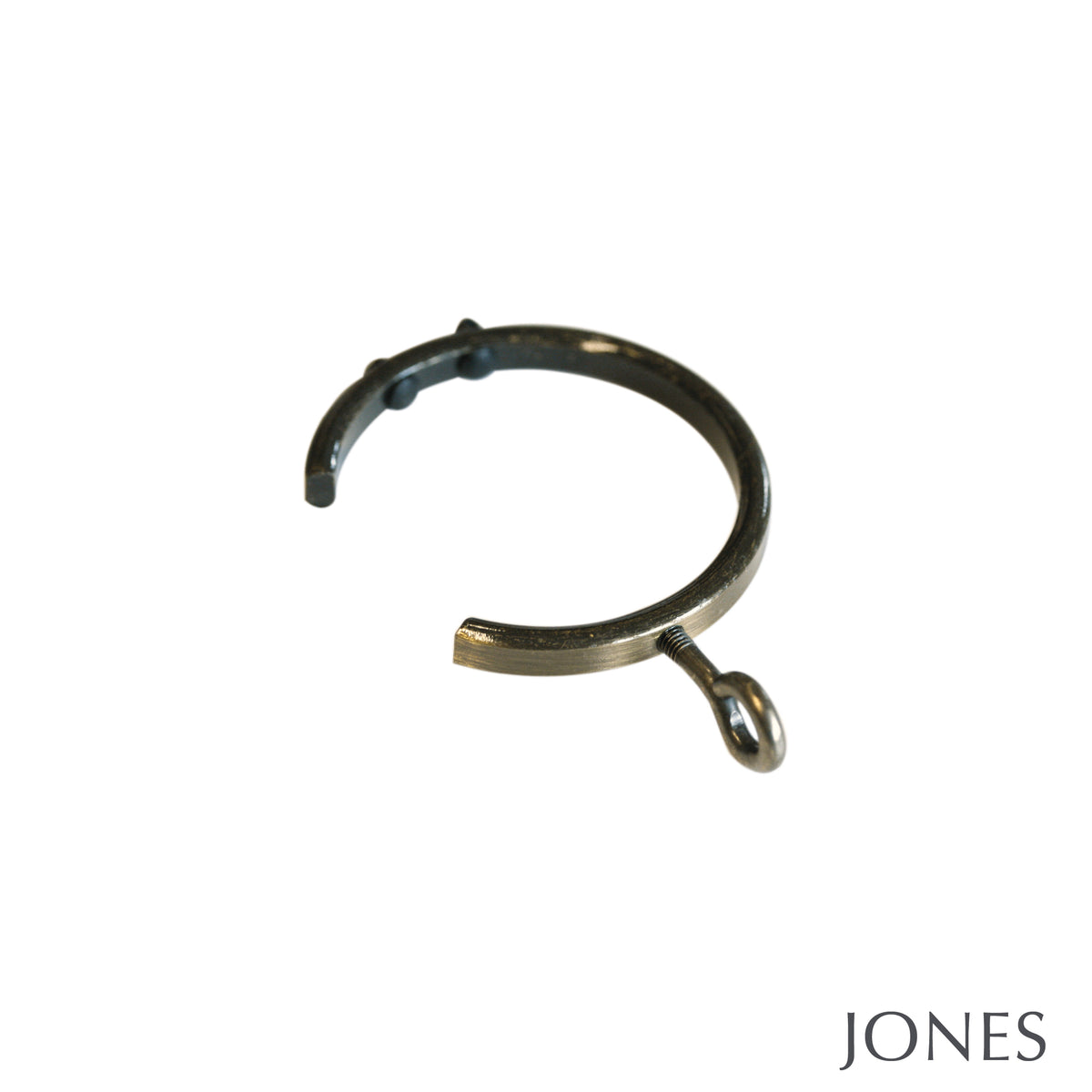 Jones Lunar Curtain Pole Passing Rings in Burnished Brass | Pole Design UK