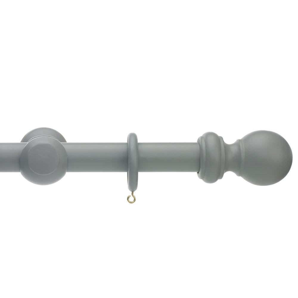 Hallis Honister Curtain Pole Set in Pale Slate