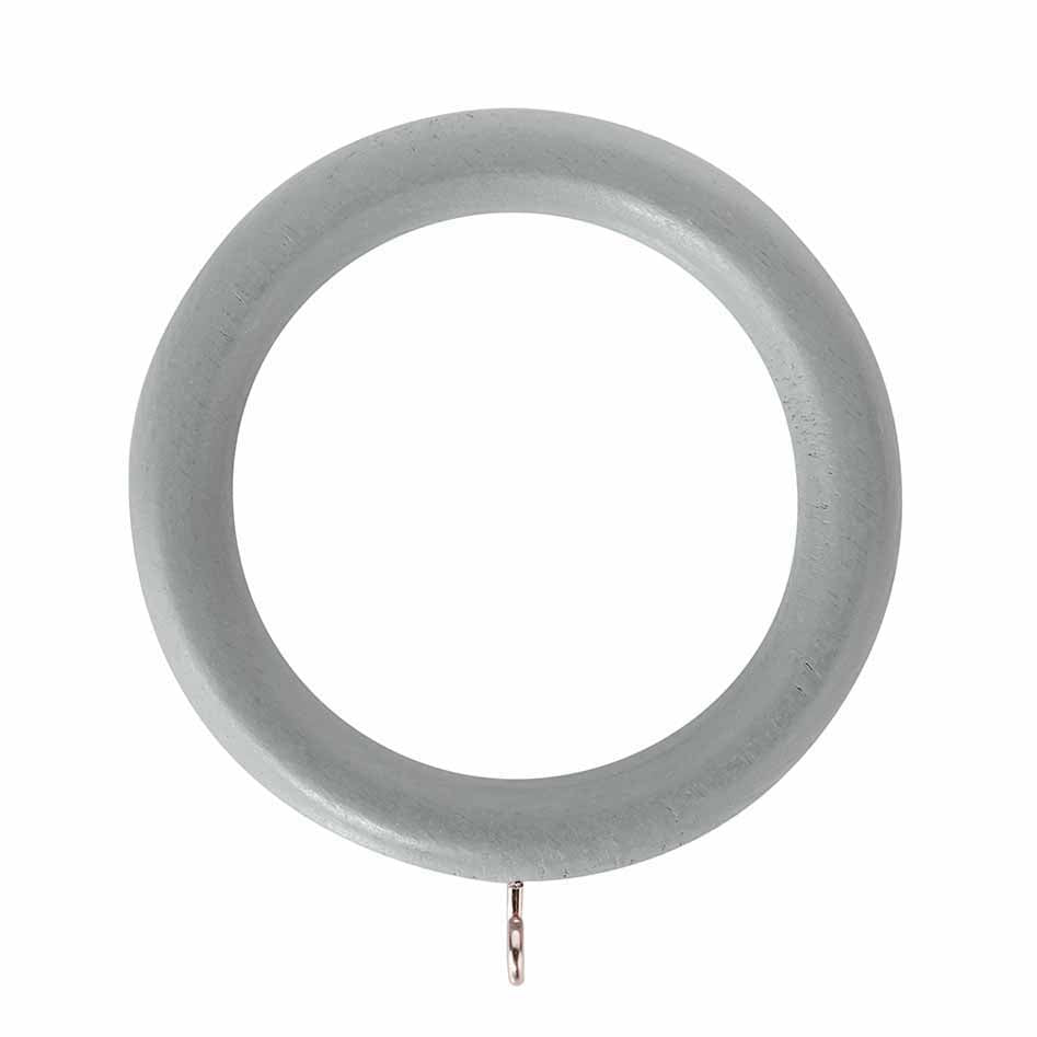Hallis Honister Curtain Pole Rings in Pale Slate