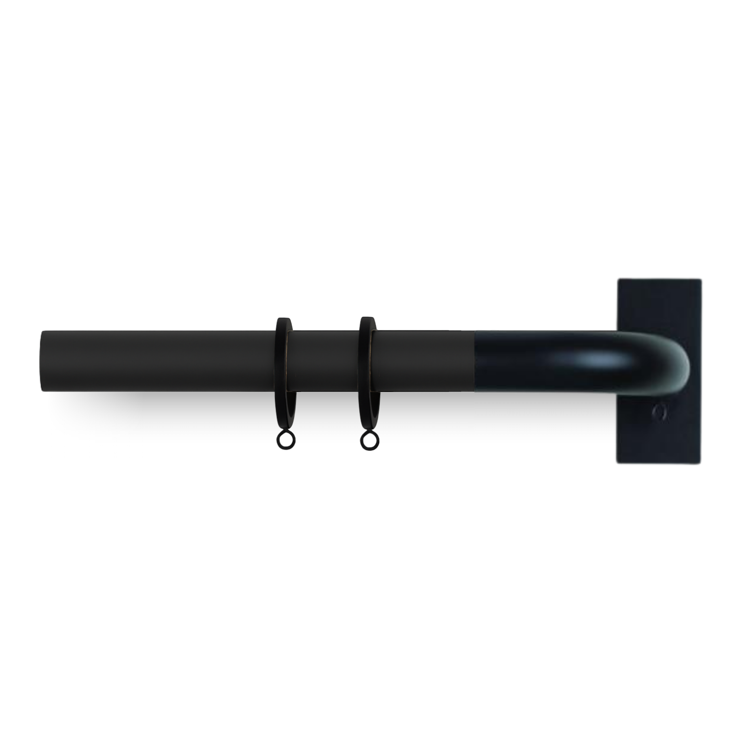 Byron &amp; Byron French Curtain Pole Set in Romantica Jet Black