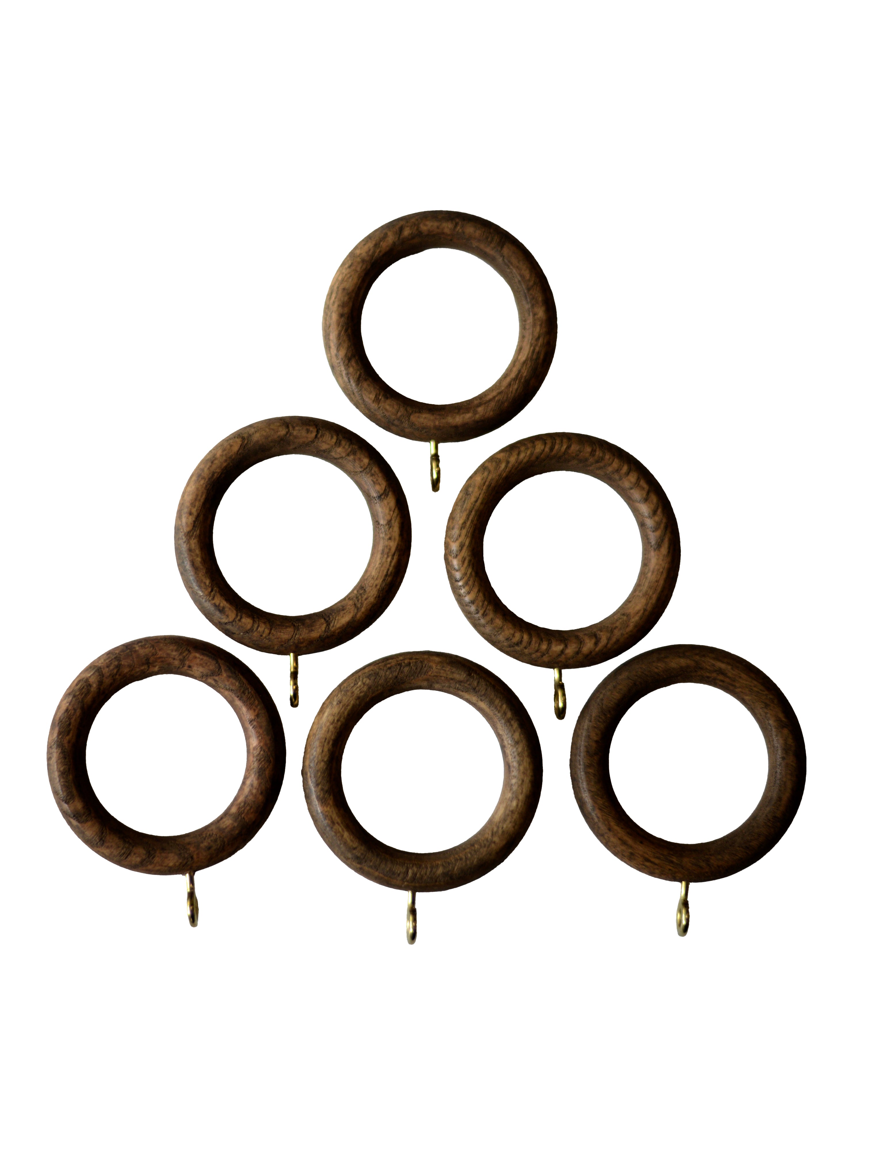 Laura Ashley Mitchell Ball Finial Curtain Pole Set in Dark Chestnut