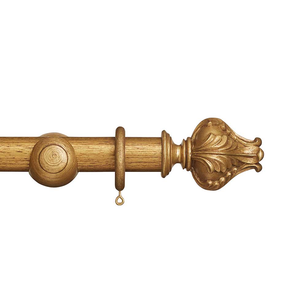 Hallis Museum Vienna Curtain Pole Set in Antique Gilt