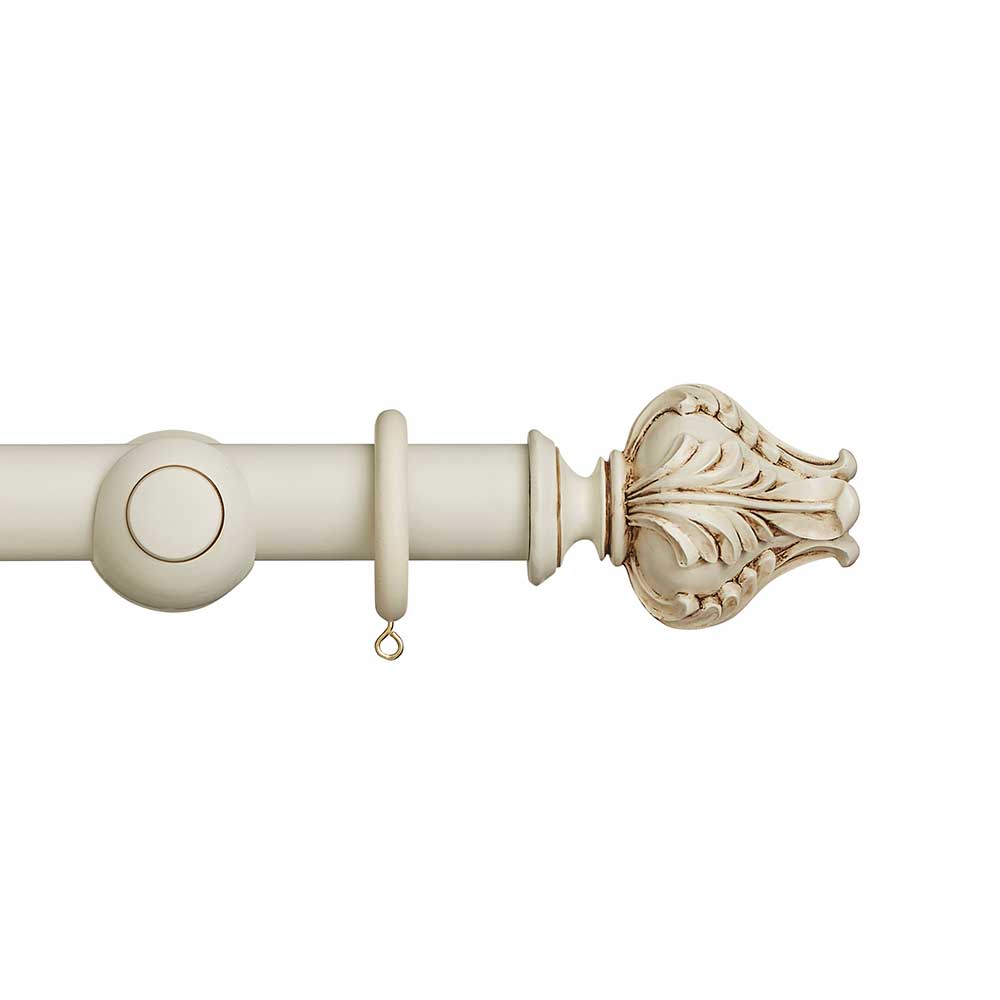 Hallis Museum Vienna Curtain Pole Set in Antique White