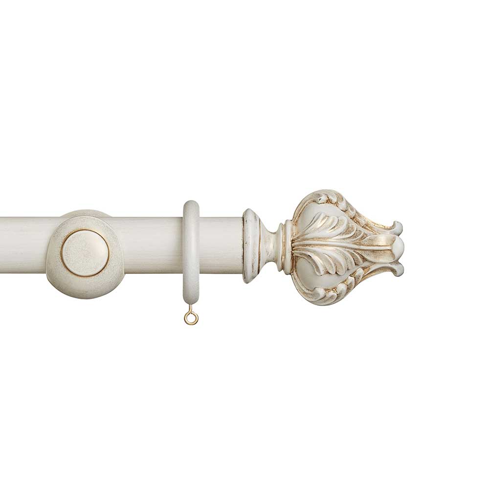 Hallis Museum Vienna Curtain Pole Set in Cream &amp; Gold