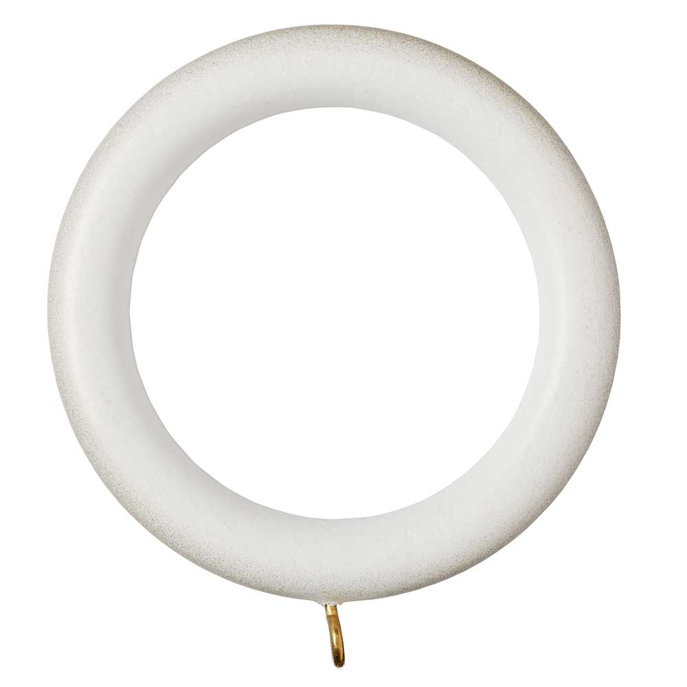 Hallis Museum Curtain Pole Rings in Cream &amp; Gold