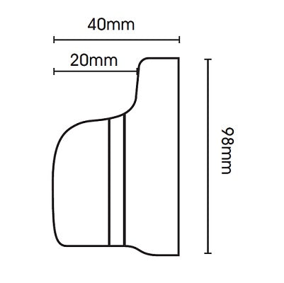 Hallis Museum Recess Bracket in Satin Pewter