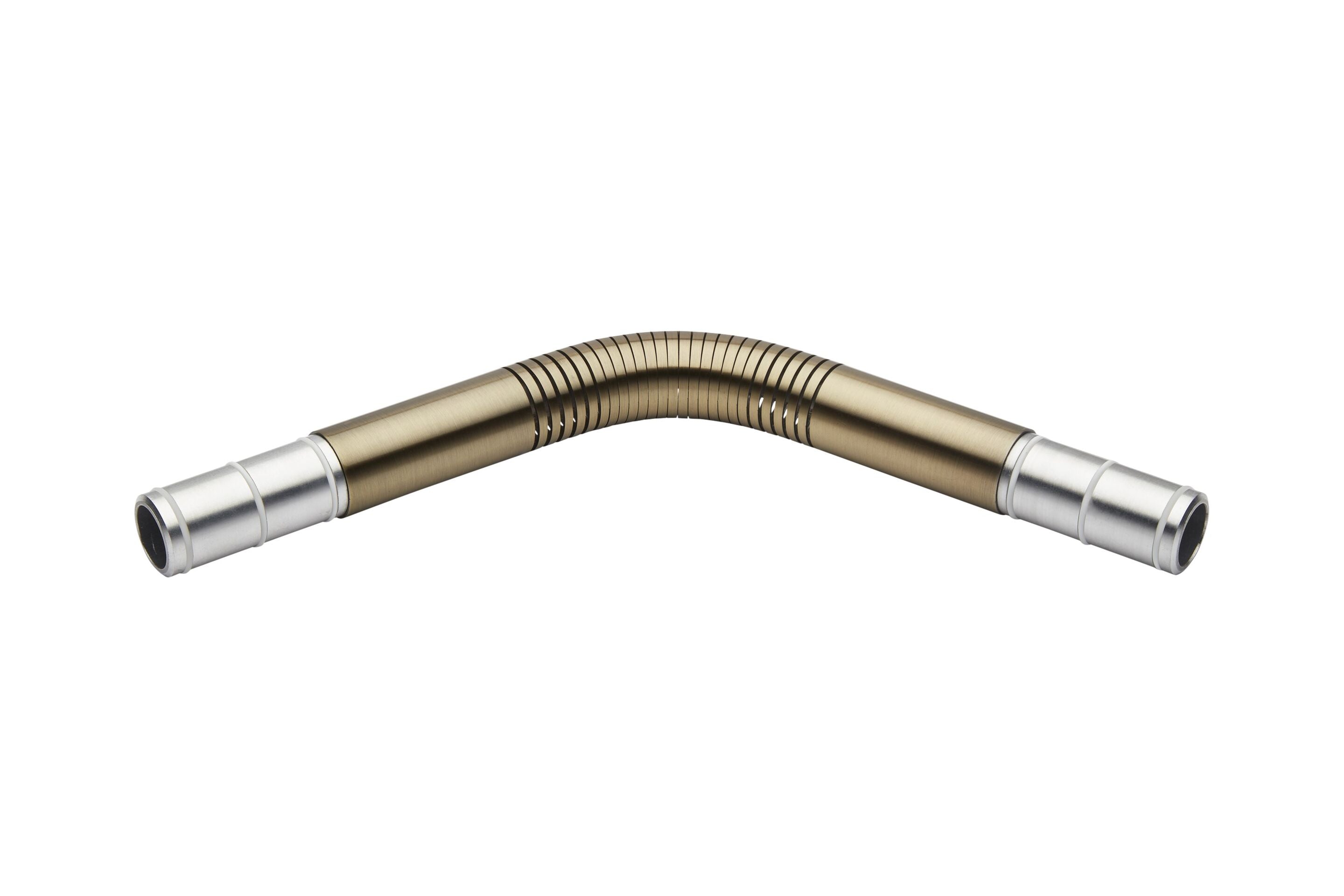Bendable corner joint in spun brass