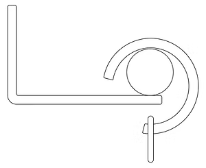 Cameron Fuller Bay Window Curtain Pole with Stopper Finials