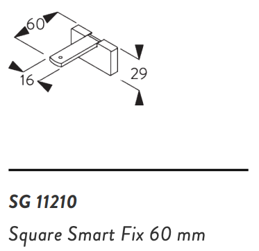 60mm Square Smart Fix