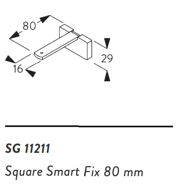 80mm Square Smart Fix