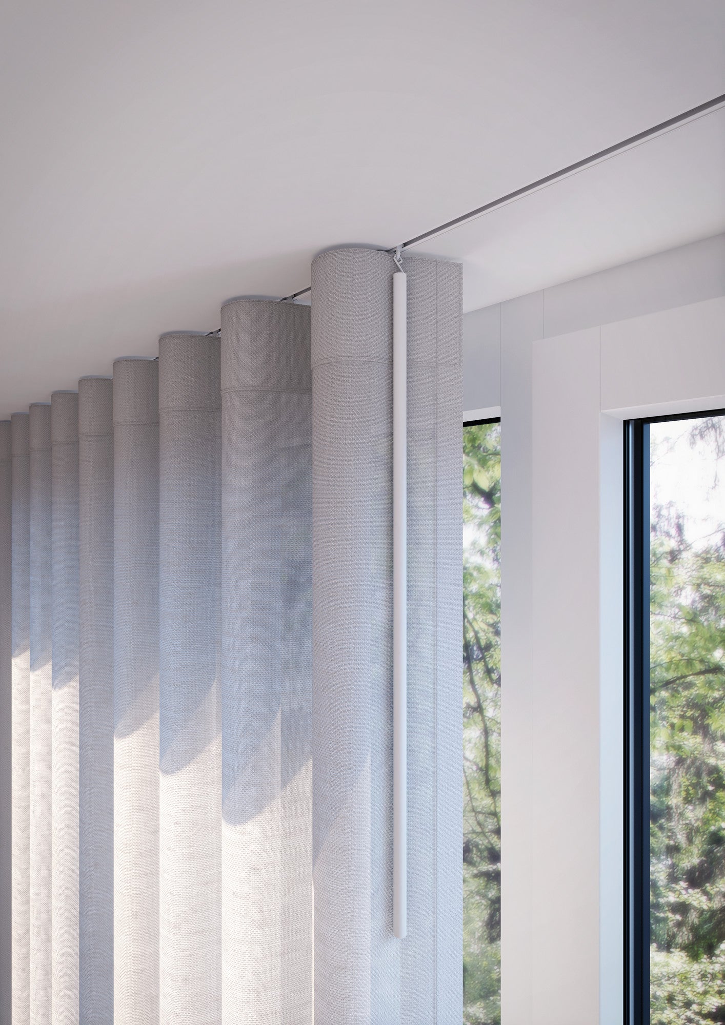Silent Gliss 6870 Curtain Track in Anodic Grey