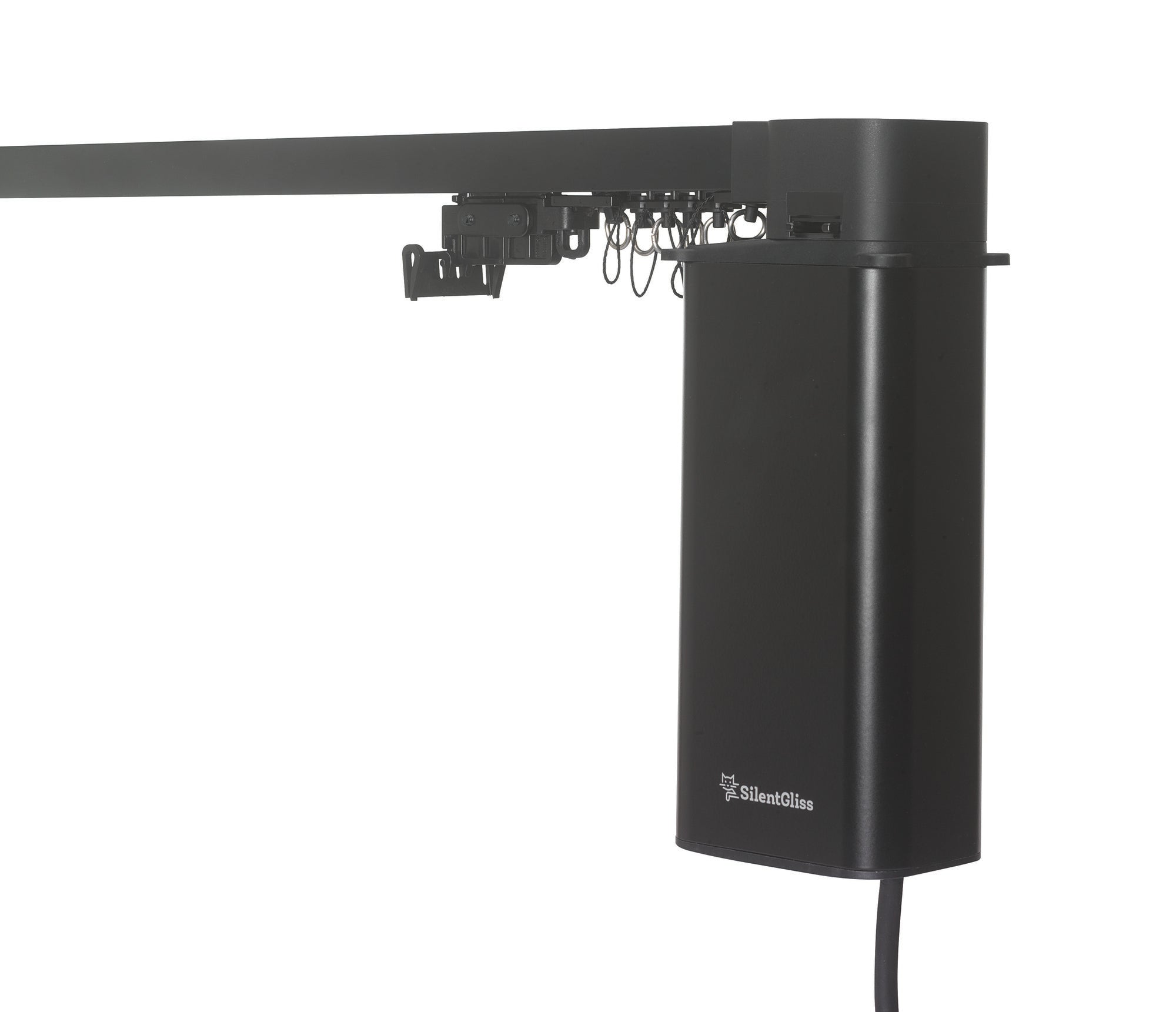 Silent Gliss 5600 Electric Curtain Track in Black with Radio Module