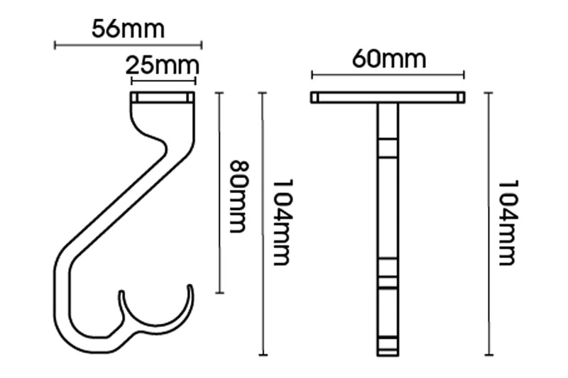 25mm Passing Ceiling Bracket