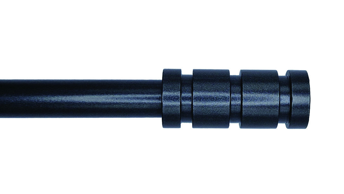 Cameron Fuller 19mm bay window curtain pole with barrel finial