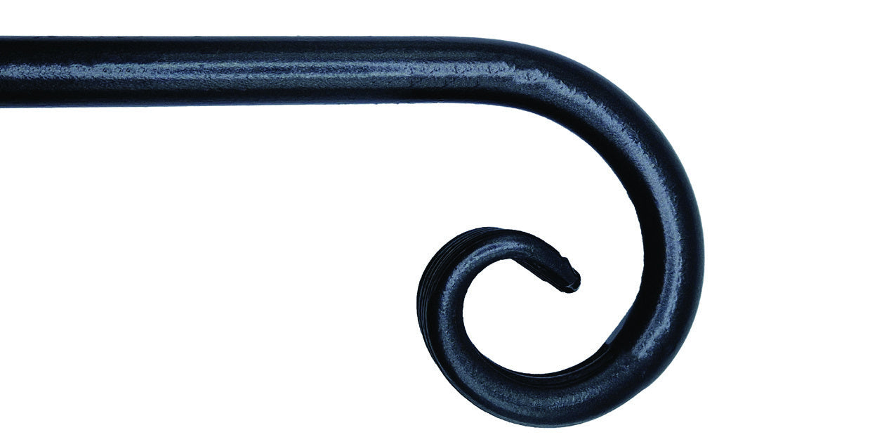 Cameron Fuller 19mm bay window curtain pole with curl finial