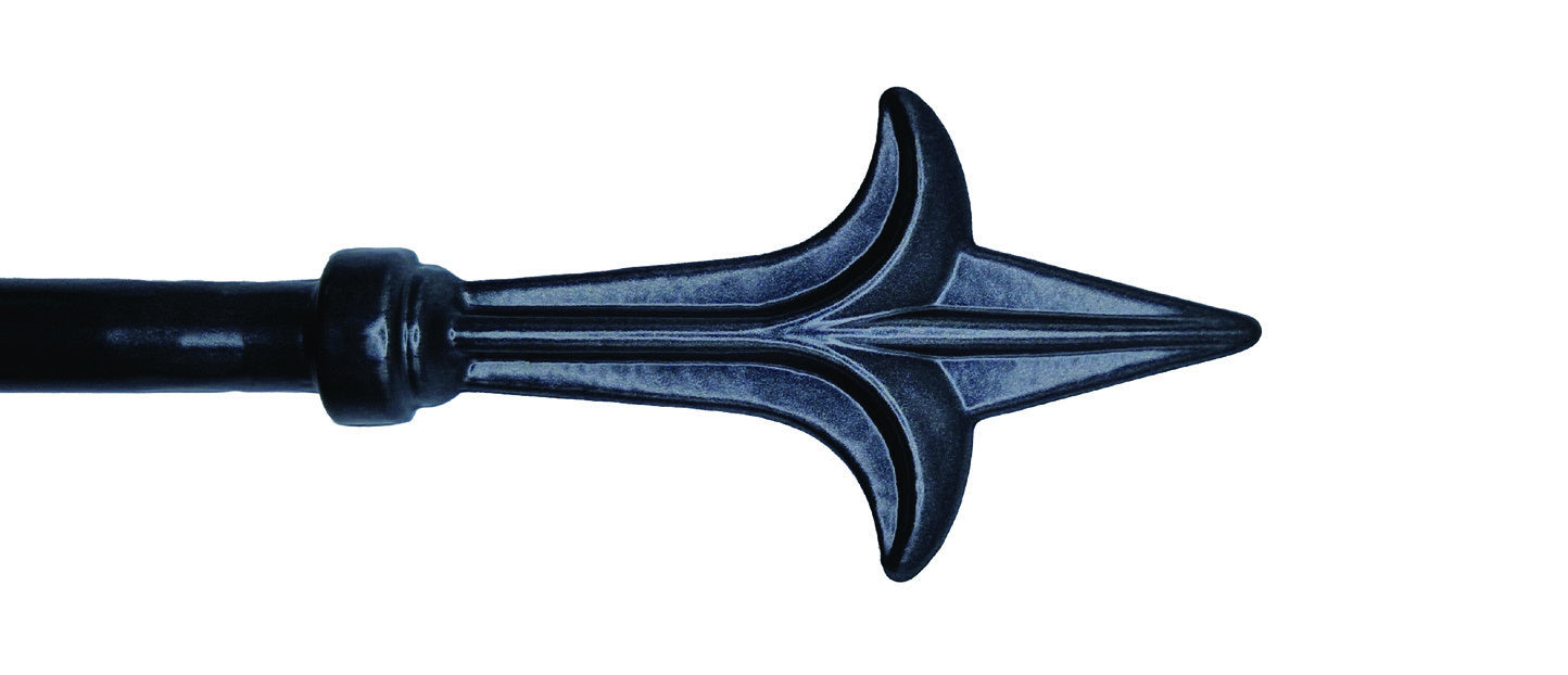Cameron Fuller 19mm bay window curtain pole with spear finial