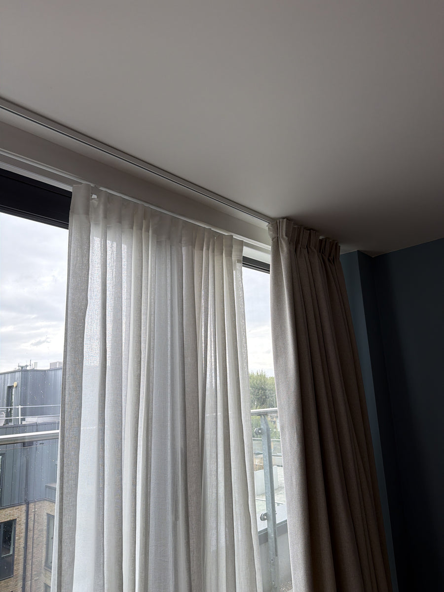 Silent Gliss 1080 Curtain Track in White