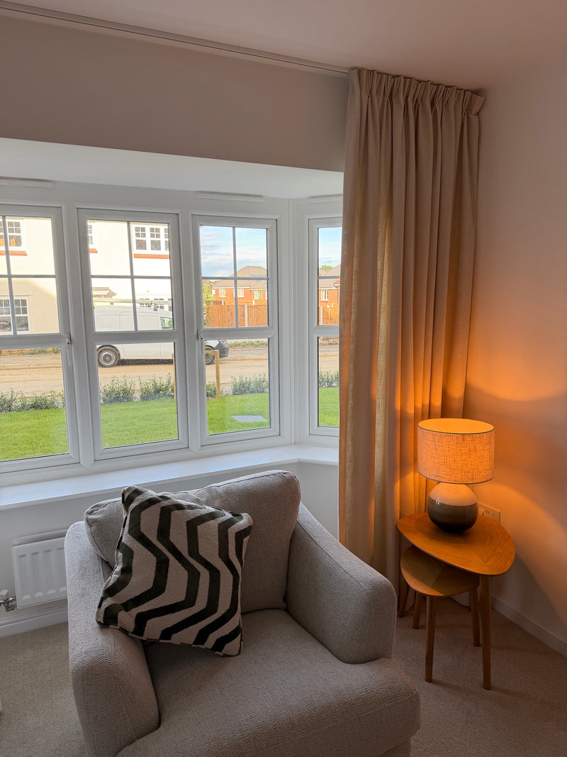 Silent Gliss 6010 curtain track in White, customer photo