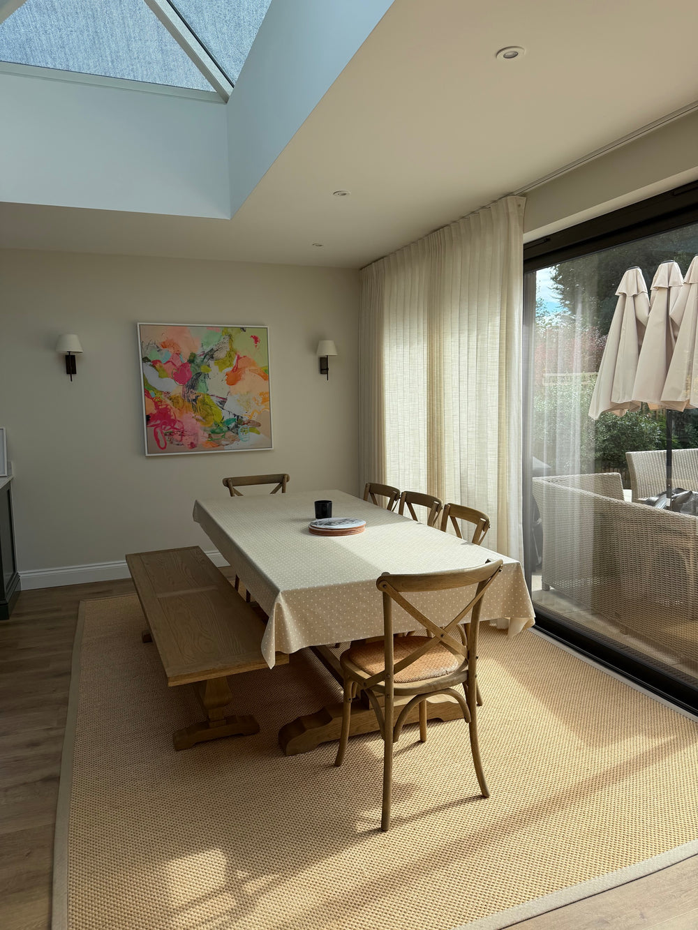 Silent Gliss 6010 curtain track in White, customer photo