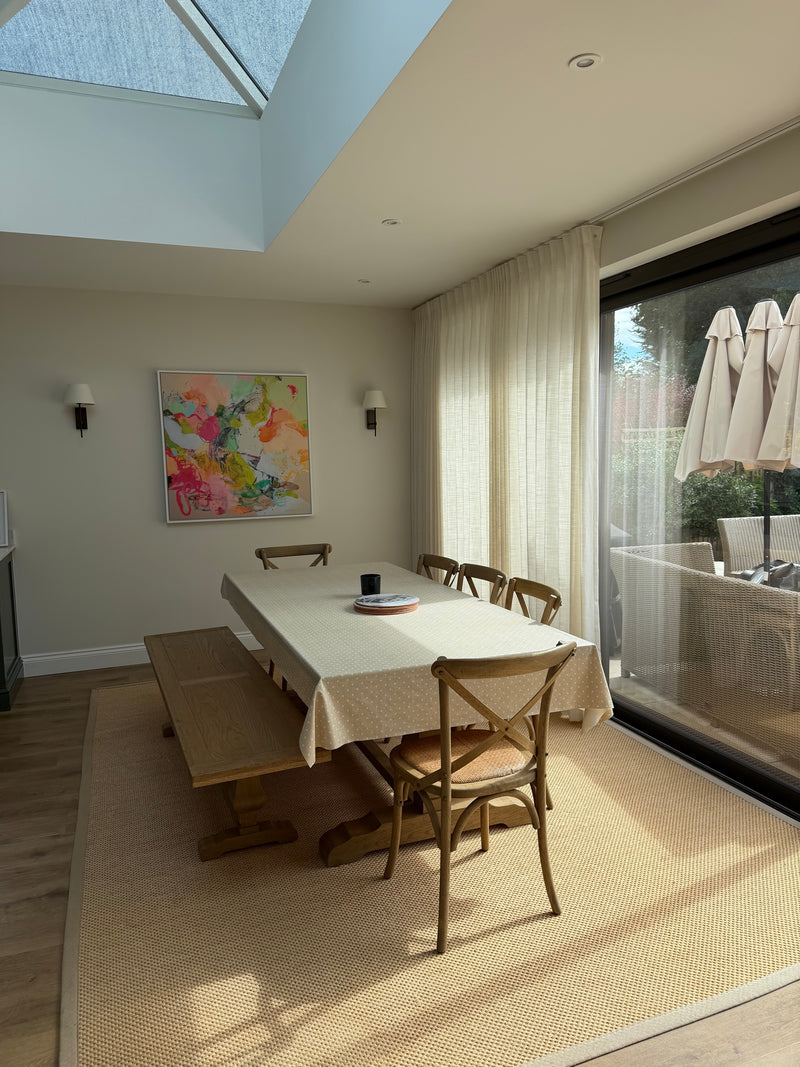 Silent Gliss 6010 curtain track in White, customer photo