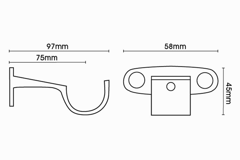 35mm Centre Bracket