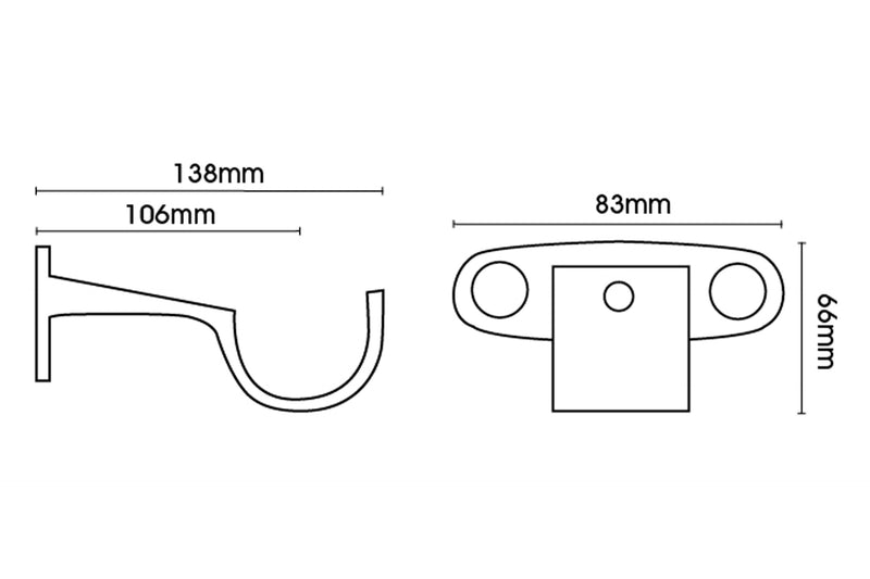 50mm Centre Bracket