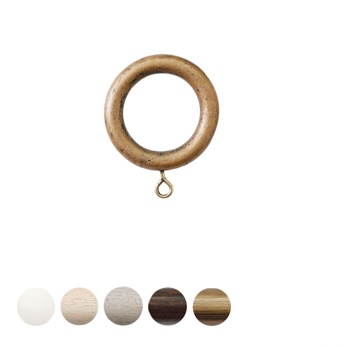 Jones Interiors Cathedral Curtain Pole Ring in Antique Gold