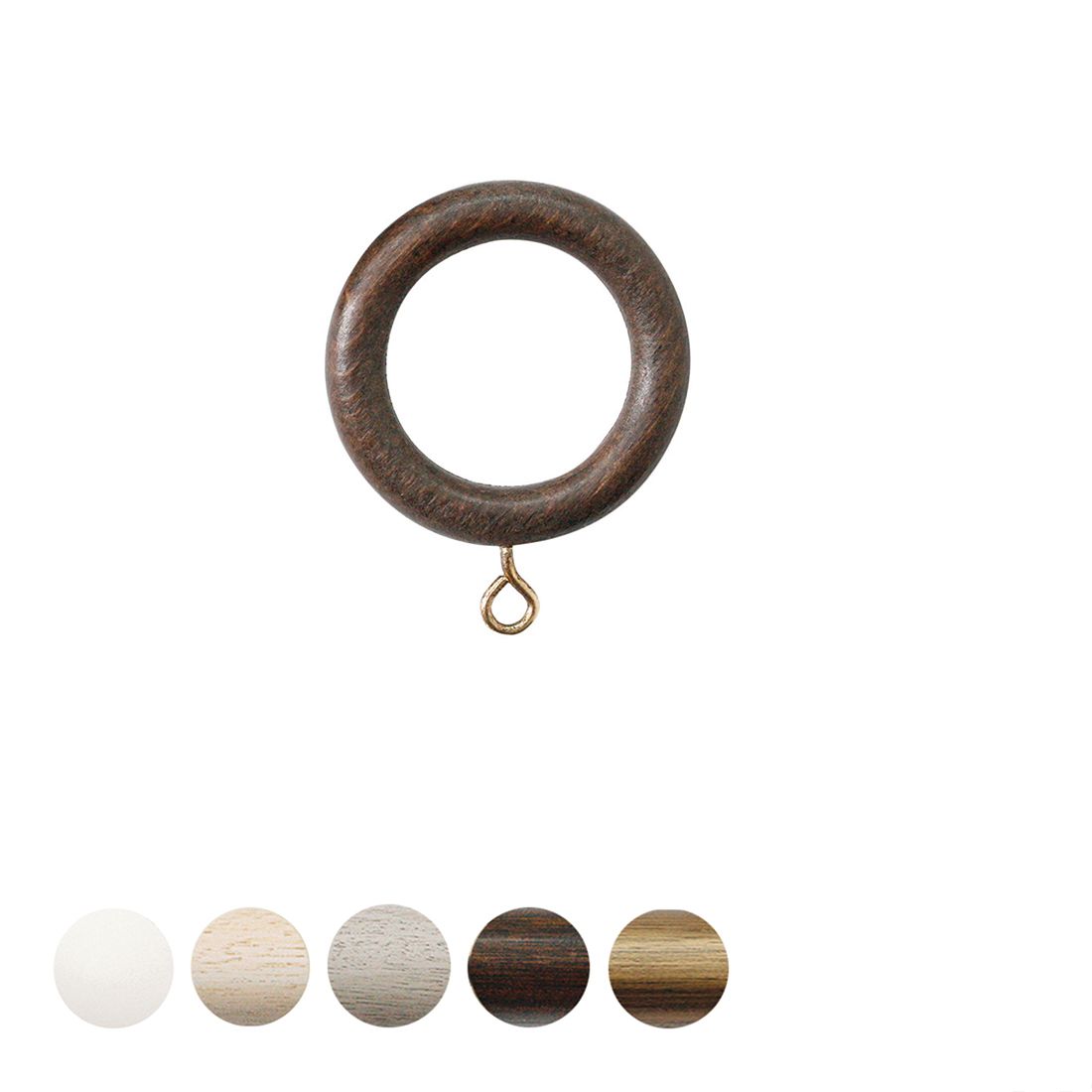 Jones Interiors Cathedral Curtain Pole Ring in Oak
