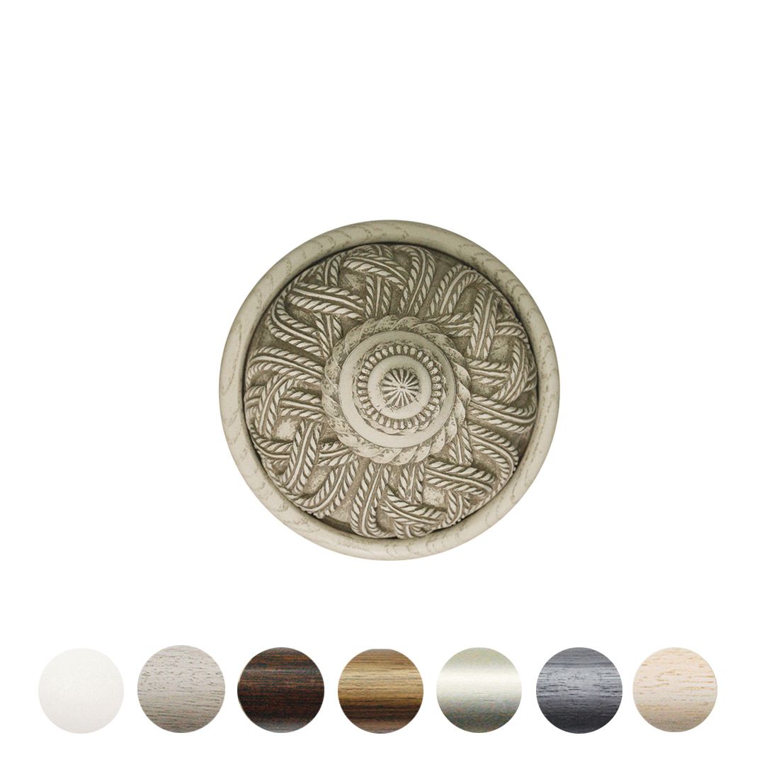 Jones Interiors Florentine Rope Holdback in Putty | Pole Design UK