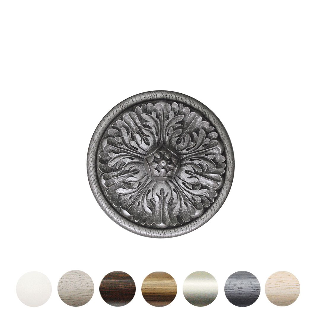 Jones Interiors Florentine Acanthus Holdback in Pewter