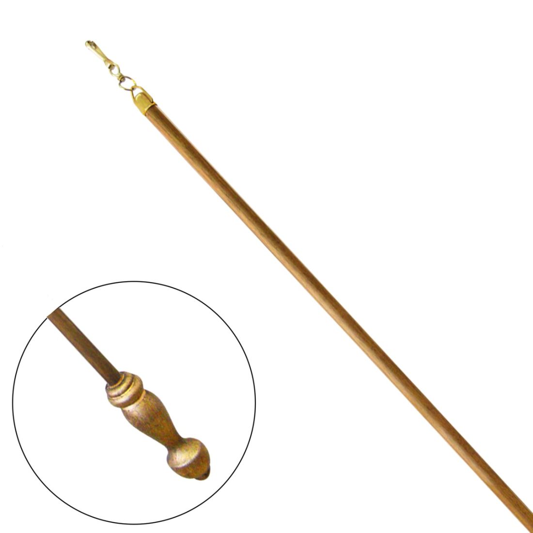 Jones Interiors Hardwick Draw Rod in Antique Gold | Pole Design UK