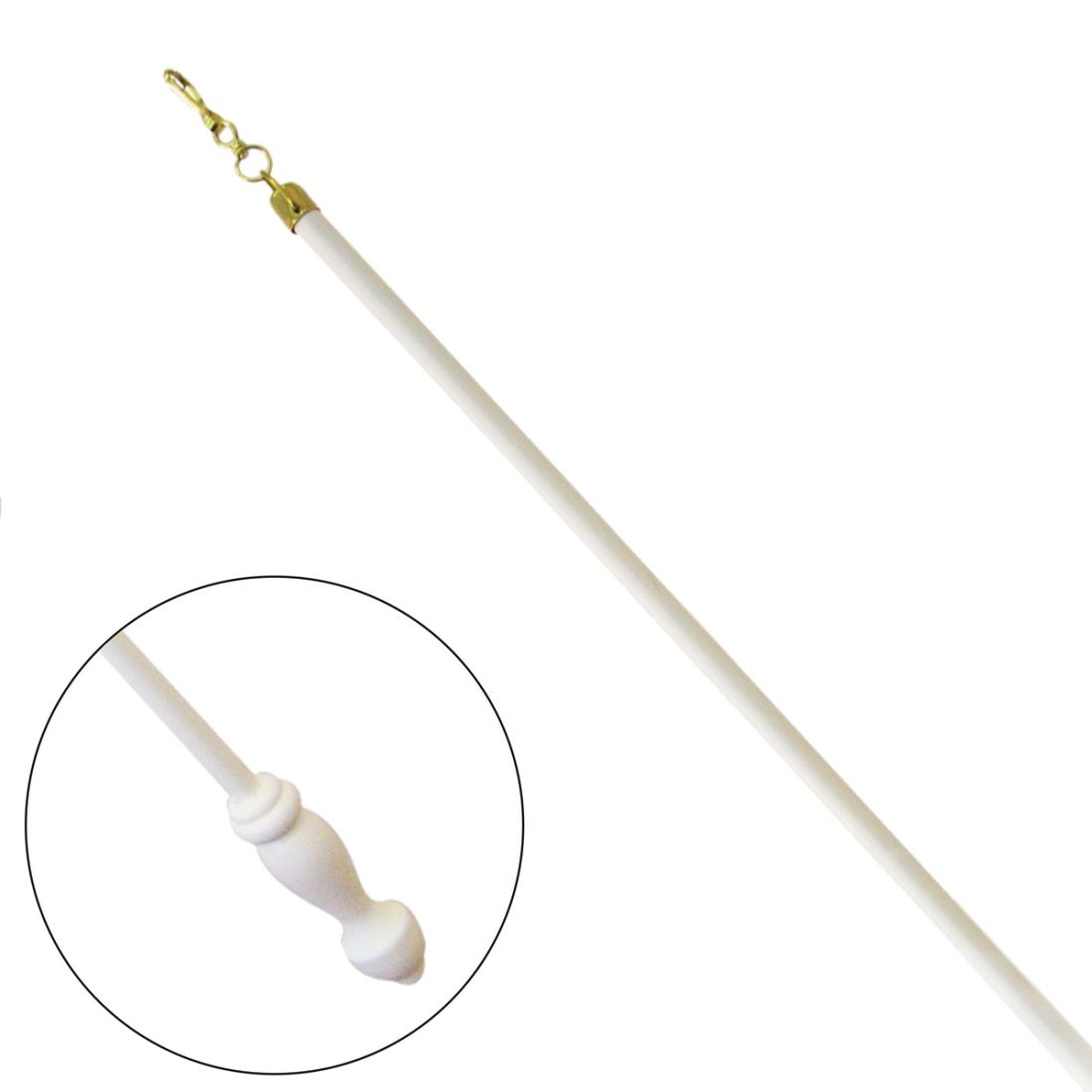 Jones Interiors Hardwick Draw Rod in Cotton | Pole Design UK
