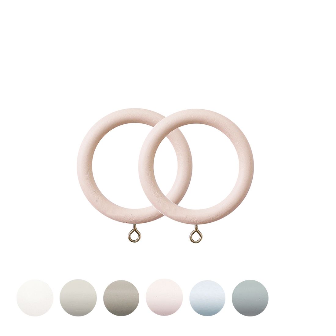 Jones Interiors Seychelles Curtain Pole Ring in Blush