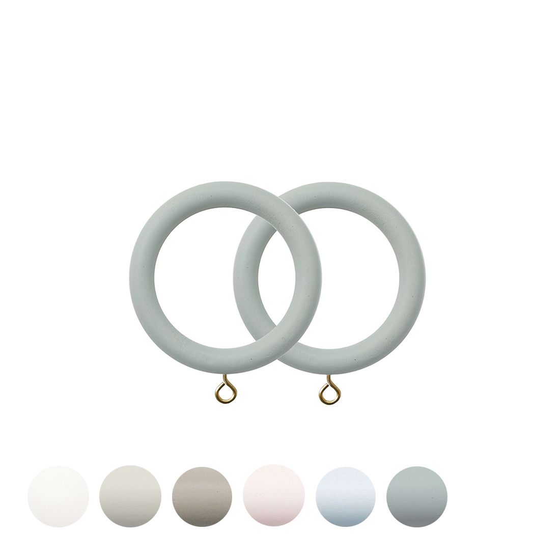 Jones Interiors Seychelles Curtain Pole Ring in Haze