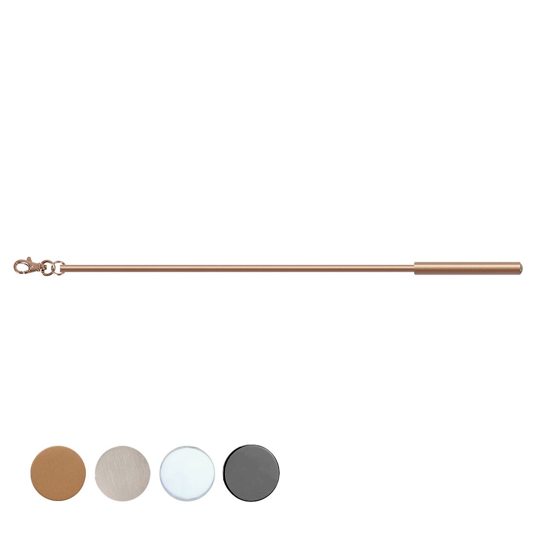 Jones Interiors 75cm Metal Curtain Draw Rod in Rose Gold