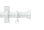 Hallis Arc Hammered Curtain Pole Set in China White