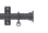Hallis Arc Hammered Curtain Pole Set in Gunmetal