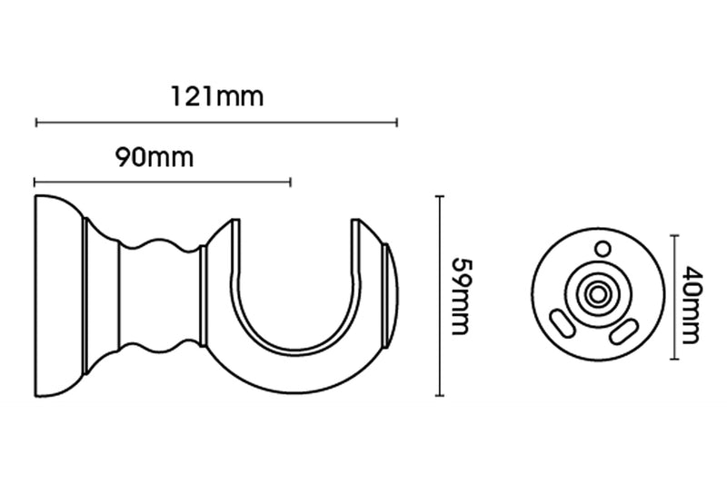 35mm Cup Bracket