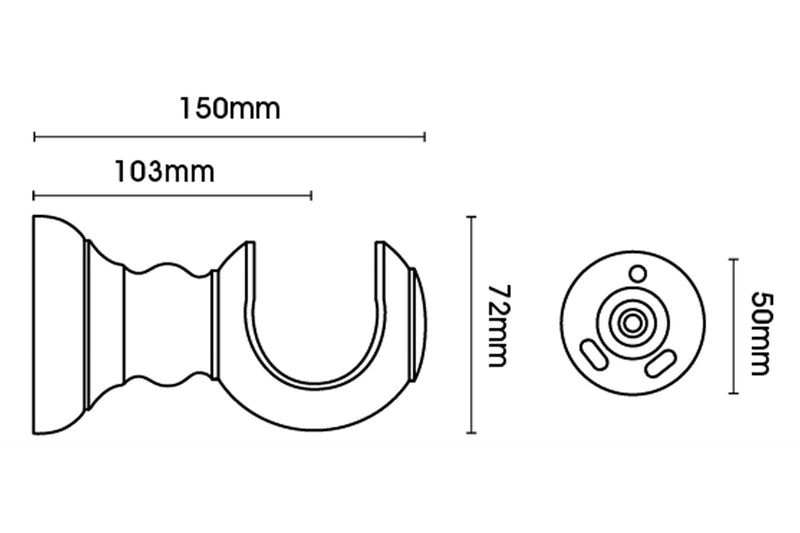 50mm Cup Bracket