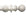 Hallis Modern Country Ball Curtain Pole Set in Brushed Ivory