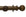Hallis Modern Country Ball Curtain Pole Set in Dark Oak