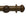 Hallis Modern Country Button Curtain Pole Set in Dark Oak